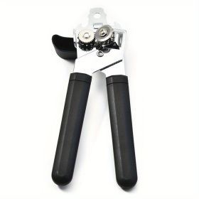 1pc, Heavy Duty Stainless Steel Jar and Bottle Opener - Adjustable and Smooth Edge Manual Hand Held Can Opener for Easy Opening