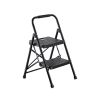2 Step Ladder, Folding Step Stool with Wide Anti-Slip Pedal and Comfort Handgrip, Lightweight 600 lbs Capacity Portable Steel Ladder