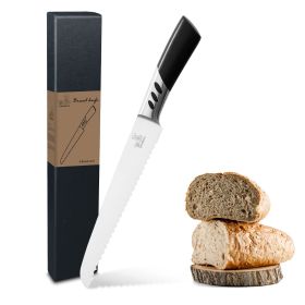 CHUSHIJI Bread Knife Razor-Sharp Serrated 12 Inch Well-Crafted Iridescent Seamless Ergonomical