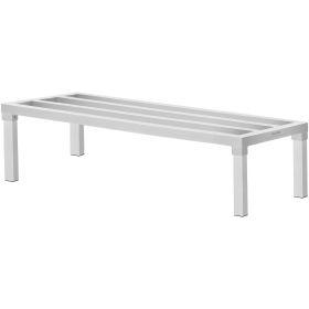 VEVOR Aluminum Dunnage Rack, 48' x 20' Commercial Food Floor Rack, 12' Off the Floor, 1800 lbs Capacity All-Welded Aluminum Storage Rack