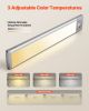 Under Cabinet Lighting, 5 PCS, 68 LED Motion Sensor Lights, Rechargeable Battery Operated Closet Lights with Remote Control