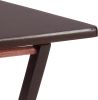 Foldable TV Tray Table with Storage Rack, Space-Saving Design, Sturdy Wood, 14.6"L x 19"W x 26"H, Espresso, 4-Pack